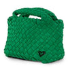 TINY MINI WOVEN TOTE - MATT GREEN