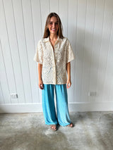 BRAND NEW DESIGN - Shimmer Pant - Light Aquamarine -PRE ORDER APRIL DELIVERY - Cie Cie + Co