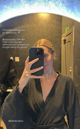 Elizabeth Forsam  Inked  Series- Limited Edition Robe- Midnight with tassel tie