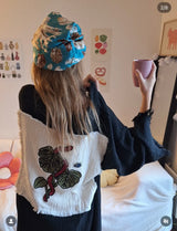 Elizabeth Forsam  Inked  Series- Limited Edition Robe- Midnight with tassel tie