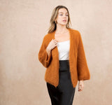 NAIS - MOHAIR SHORT CARDIGAN - SAFFRON - Cie Cie + Co