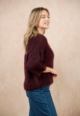 NAIS - MOHAIR JUMPER- BORDEAUX - Cie Cie + Co
