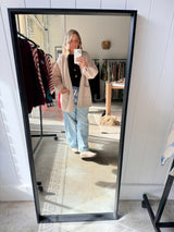 NAIS - MOHAIR  LONG CARDIGAN - BEIGE - Cie Cie + Co