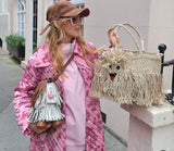 Small Jute Bag - Douglas The Dog - Cie Cie + Co