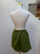 NEW COLLECTION- Kiwi Short Set with short sleeve- Palm tree and crab print - Cie Cie + Co