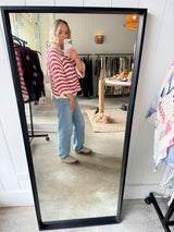 NAIS - COTTON KNIT - BORDEAUX/CREAM - Cie Cie + Co
