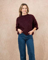 NAIS - MOHAIR JUMPER- BORDEAUX - Cie Cie + Co