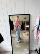 NAIS - COTTON KNIT - BORDEAUX/CREAM - Cie Cie + Co