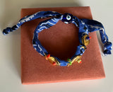 Ocean Vibes Bandana scarf Bracelets with eyes: Blue - Cie Cie + Co