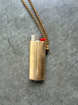 NEW COLLECTION - Palm Tree Mini Bic Lighter Holder on Chain