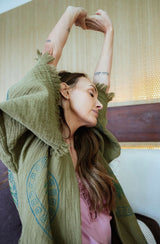 NEW COLLECTION - Kiwi Midi Robe - Palm /Crab - Pre Order October