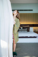NEW COLLECTION - Kiwi Midi Robe - Palm /Crab - Pre Order October