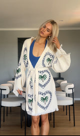 Natural Midi Robe Palm 🌴 Just arrived!