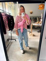 NAIS - COTTON KNIT - BORDEAUX/CREAM - Cie Cie + Co
