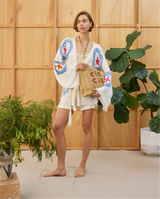CIE CIE HANDWOVEN TOTE- TAN/BROWN - Cie Cie + Co