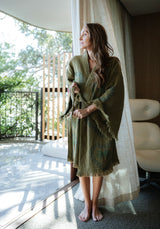 NEW COLLECTION - Kiwi Midi Robe - Palm tree, Crab
