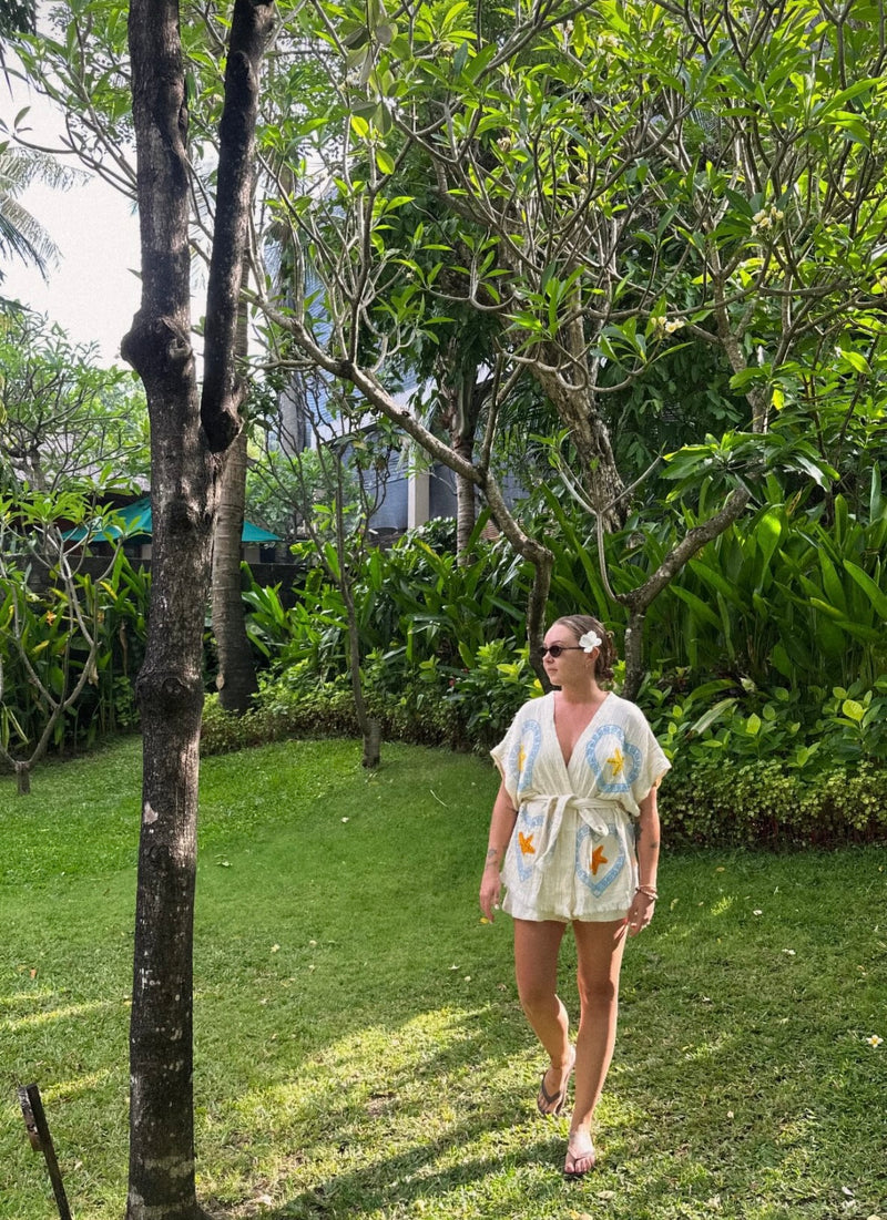 NEW Natural Short Sleeve Set - Sea Star - Back in stock! - Cie Cie + Co