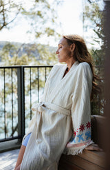 NEW COLLECTION - Natural Maxi Robe - Tiny Dancer Watermelon  - Pre Order October