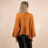 NAIS - MOHAIR SHORT CARDIGAN - SAFFRON - Cie Cie + Co