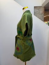 NEW COLLECTION- Kiwi Short Set with short sleeve- Palm tree and crab print - Cie Cie + Co