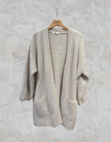 NAIS - MOHAIR  LONG CARDIGAN - BEIGE - Cie Cie + Co