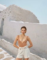 NEW leather and stone belt -Pre Order delivery end Oct - Cie Cie + Co