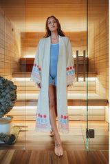 NEW COLLECTION - Natural Maxi Robe - Tiny Dancer Watermelon  - Pre Order October