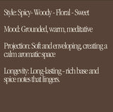 This Is Incense - GROUNDED "Sandalwood, Nutmeg, Cinnamon and Clove" - Cie Cie + Co