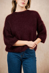NAIS - MOHAIR JUMPER- BORDEAUX - Cie Cie + Co