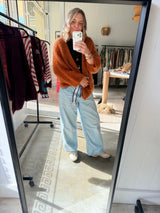 NAIS - MOHAIR SHORT CARDIGAN - SAFFRON - Cie Cie + Co
