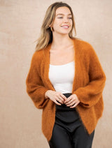 NAIS - MOHAIR SHORT CARDIGAN - SAFFRON - Cie Cie + Co