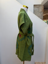 NEW COLLECTION- Kiwi Short Set with short sleeve- Palm tree and crab print - Cie Cie + Co