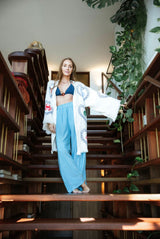 NEW COLLECTION - Natural Midi Robe - Crab/Sardine/Shell
