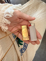 NEW COLLECTION - Palm Tree Mini Bic Lighter Holder on Chain