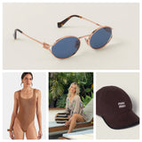 Tan Robe Short Set Sardine/Coral print - Just arrived!