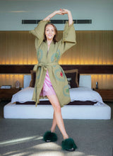 NEW COLLECTION - Kiwi Midi Robe - Palm /Crab - Pre Order October