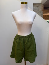 NEW COLLECTION- Kiwi Short Set with short sleeve- Palm tree and crab print - Cie Cie + Co