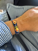 Ocean Vibes Bandana scarf Bracelets with eyes: Blue