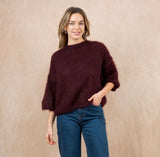 NAIS - MOHAIR JUMPER- BORDEAUX - Cie Cie + Co