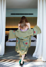 NEW COLLECTION - Kiwi Midi Robe - Palm /Crab - Pre Order October