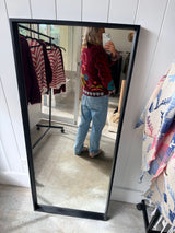 VELVET JACKET- HAND EMBROIDERED- BORDEAUX