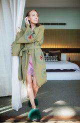 NEW COLLECTION - Kiwi Midi Robe - Palm /Crab - Pre Order October