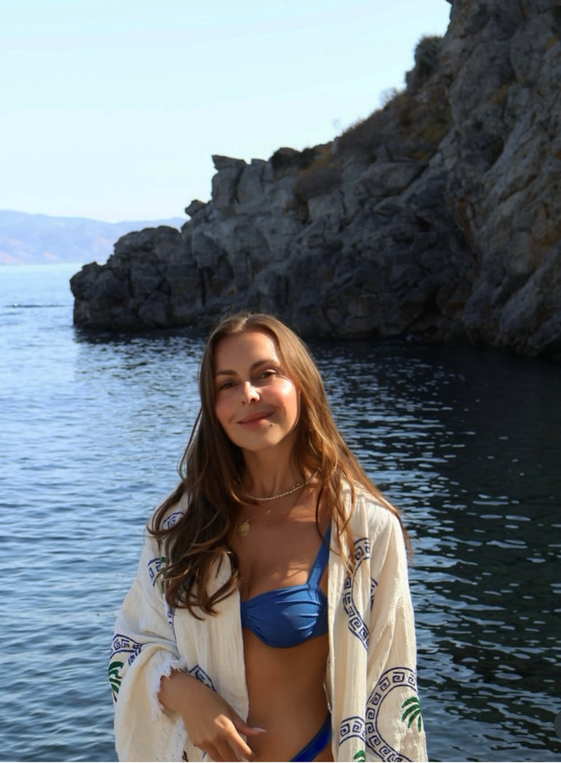 Natural Midi Robe Palm 🌴 Just re stocked, don’t miss out! - Cie Cie + Co