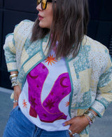 Cowgirl Over Size Drop Shoulder Tee