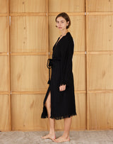 Elizabeth Forsam  Inked  Series- Limited Edition Robe- Midnight with tassel tie - Cie Cie + Co