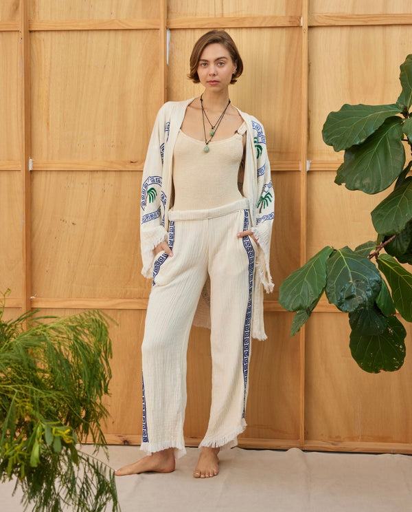 Natural Midi Robe Palm 🌴 Just re stocked, don’t miss out! - Cie Cie + Co