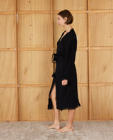 Elizabeth Forsam  Inked  Series- Limited Edition Robe- Midnight with tassel tie - Cie Cie + Co