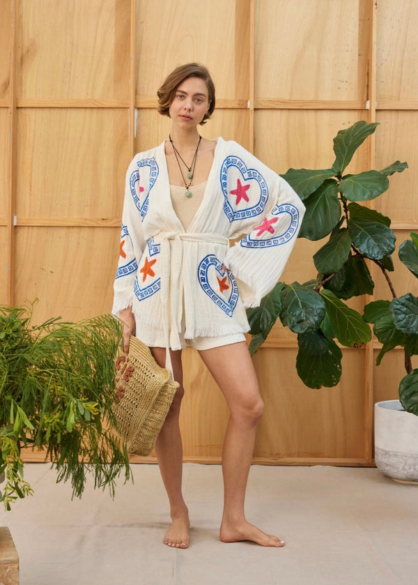 Just back in stock - Natural Short Set Crab/ Sea Star - Cie Cie + Co