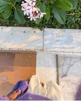 Cornelia Mohair Cardigan with mother of pearl  - Lilac - Cie Cie + Co