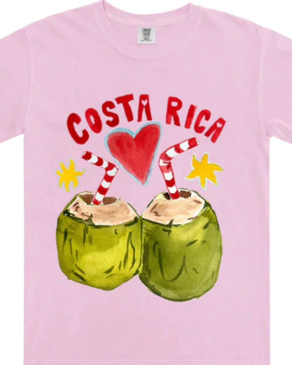 Costa Rica  Regular Tee - Pink